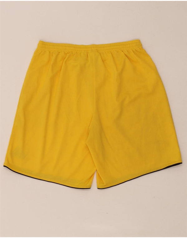 Adidas Short de Sport Climalite Graphic Homme Jaune Moyen Polyester
