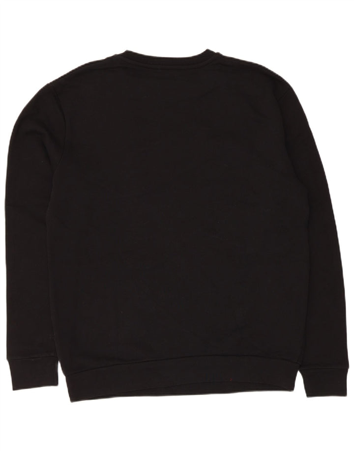 Zara Sweat-shirt pour homme en coton color block Noir Large