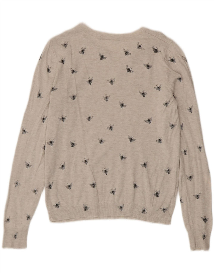 Marks & Spencer Pull col bateau pour femme UK 8 Small Gris
