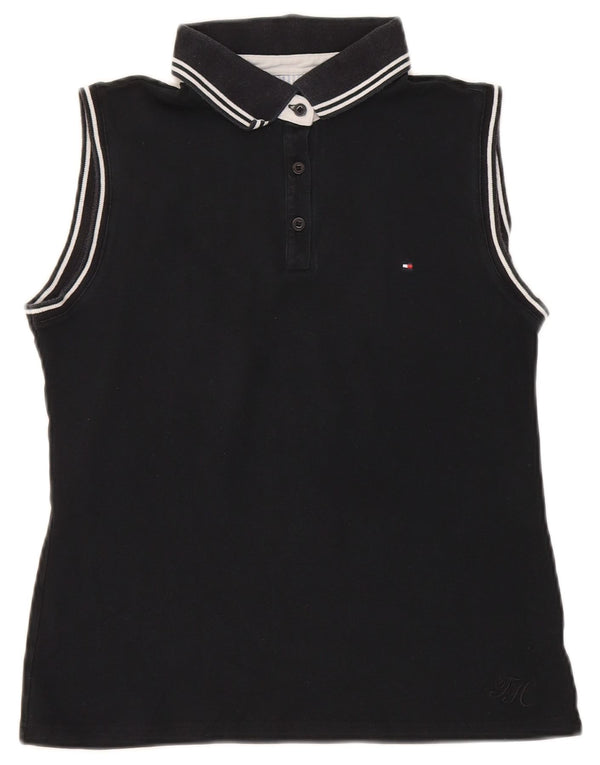Tommy Hilfiger Polo sans manches pour femme EU 40 Noir moyen