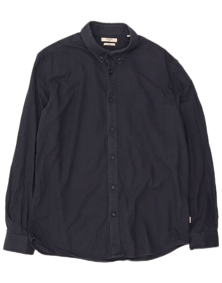 Jack & Jones Chemise Slim XL Bleu Marine Coton Homme