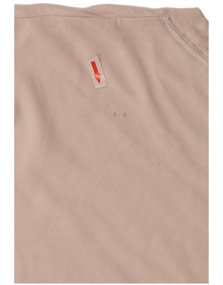 Nike T-shirt graphique Swoosh pour homme en coton blanc moyen