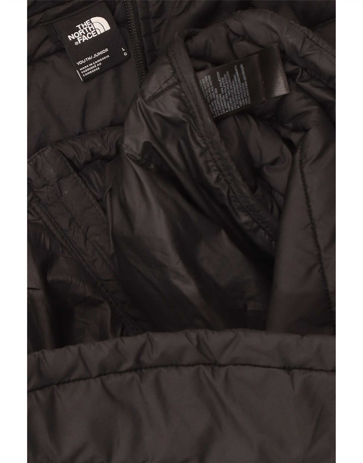 The North Face Veste matelassée à capuche pour garçons 11-12 ans Large Noir Polyester