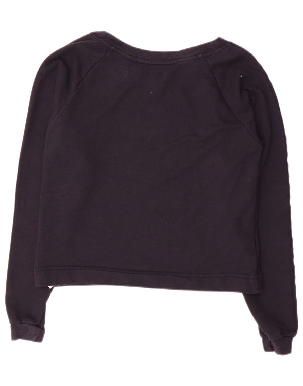 Tommy Hilfiger Sweat-shirt court graphique pour femme UK 10 Petit Bleu marine