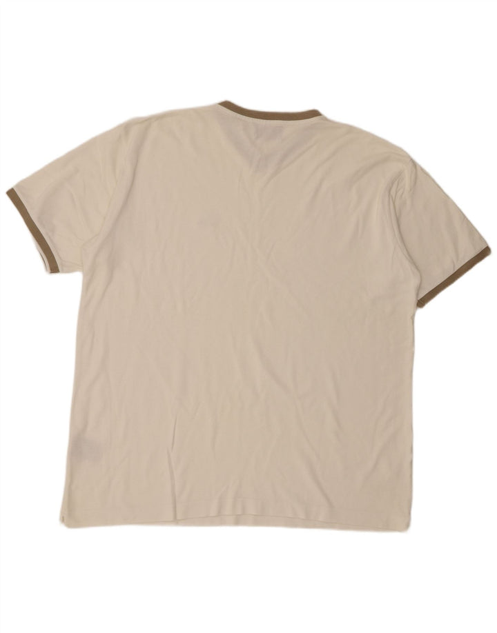 Kappa T-Shirt Homme Top 2XL Blanc Coton