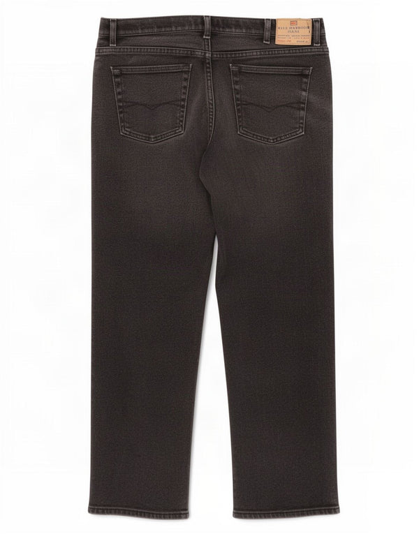 Marks & Spencer Mens Blue Harbour Straight Jeans W38 L29 Black Cotton