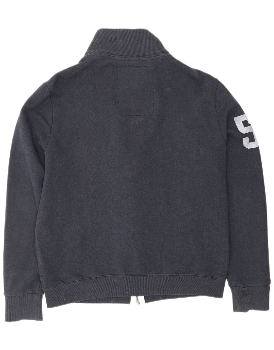 SUPERDRY Veste de survêtement graphique d'athlétisme pour hommes, grande taille, bleu marine