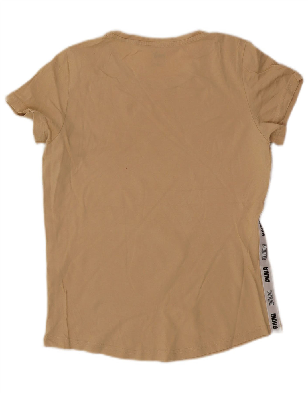 Puma T-shirt graphique pour femme UK 12 Beige moyen Colourblock