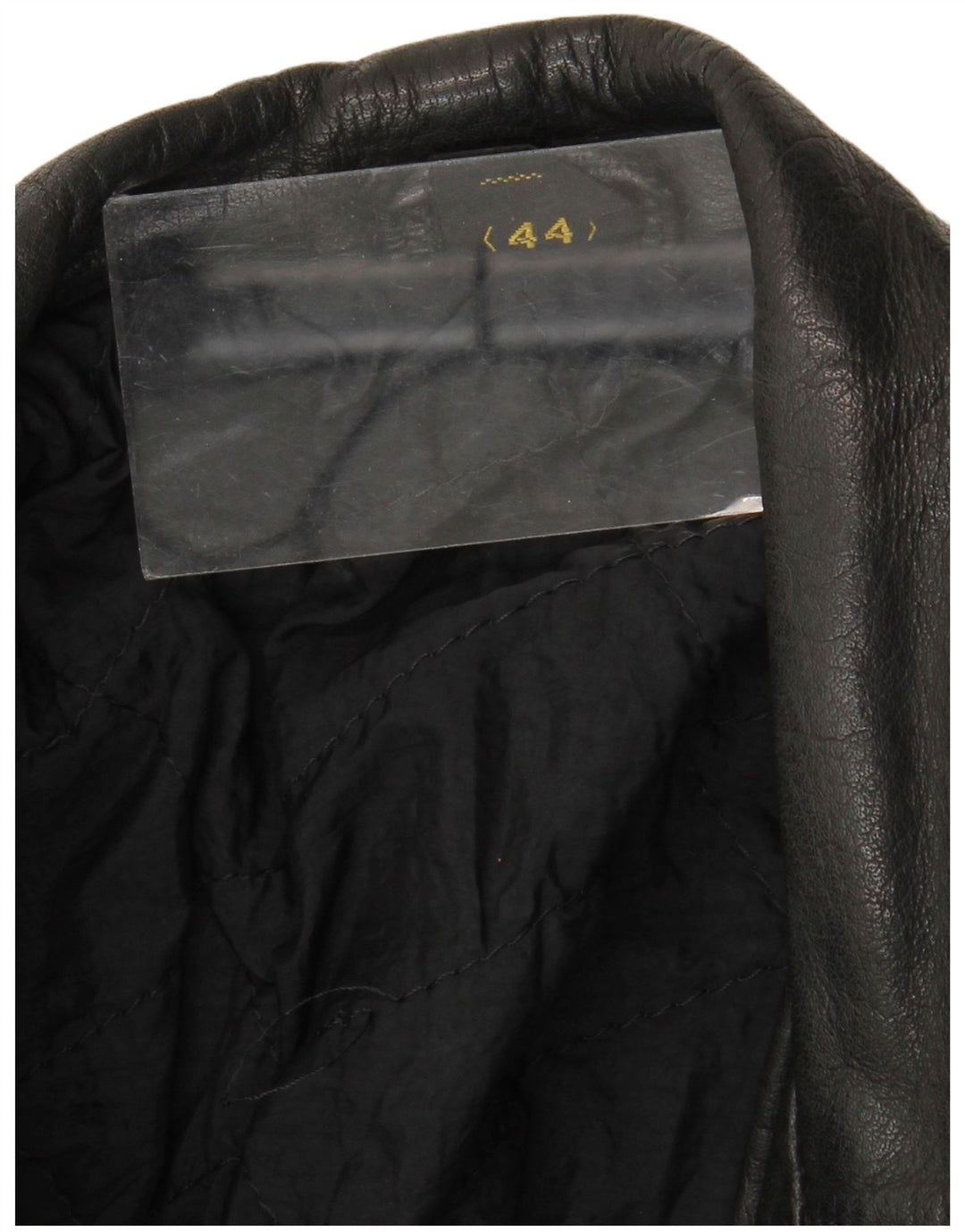 Veste de motard en cuir vintage pour hommes IT 44 XS Noir
