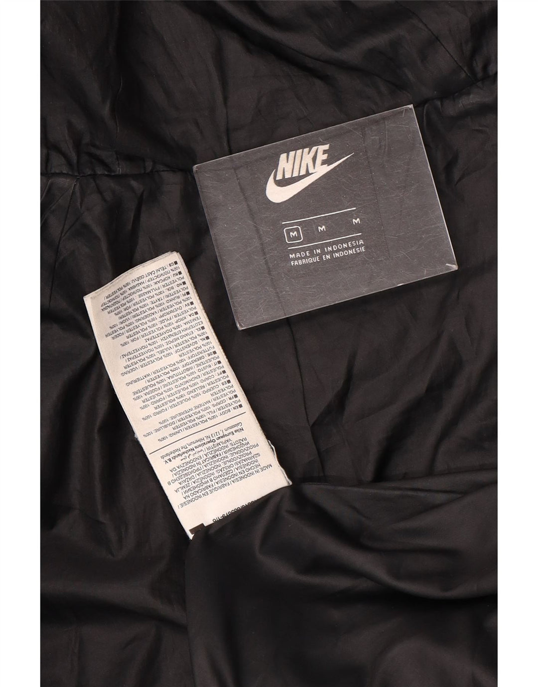 Nike Veste matelassée à capuche pour femme UK 14 Polyester noir moyen