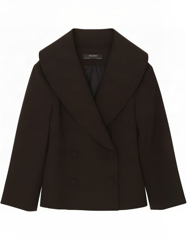 Zara Veste Blazer Femme UK 12 Medium Noir Polyester