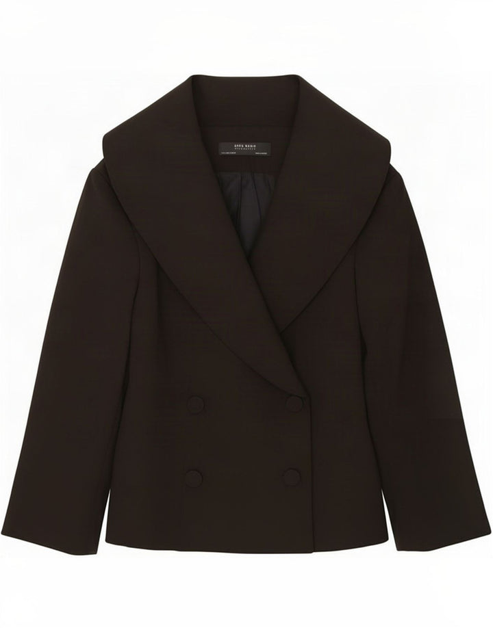 Zara Veste Blazer Femme UK 12 Medium Noir Polyester