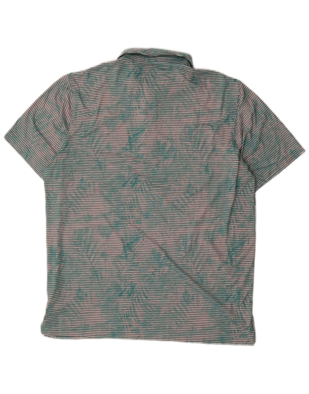 PUMA Polo homme XL vert à fines rayures