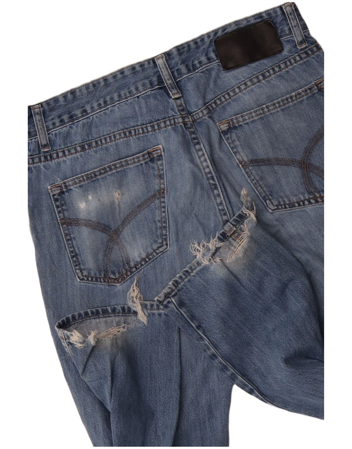 CALVIN KLEIN Jean Slim Homme W32 L32 Bleu Coton