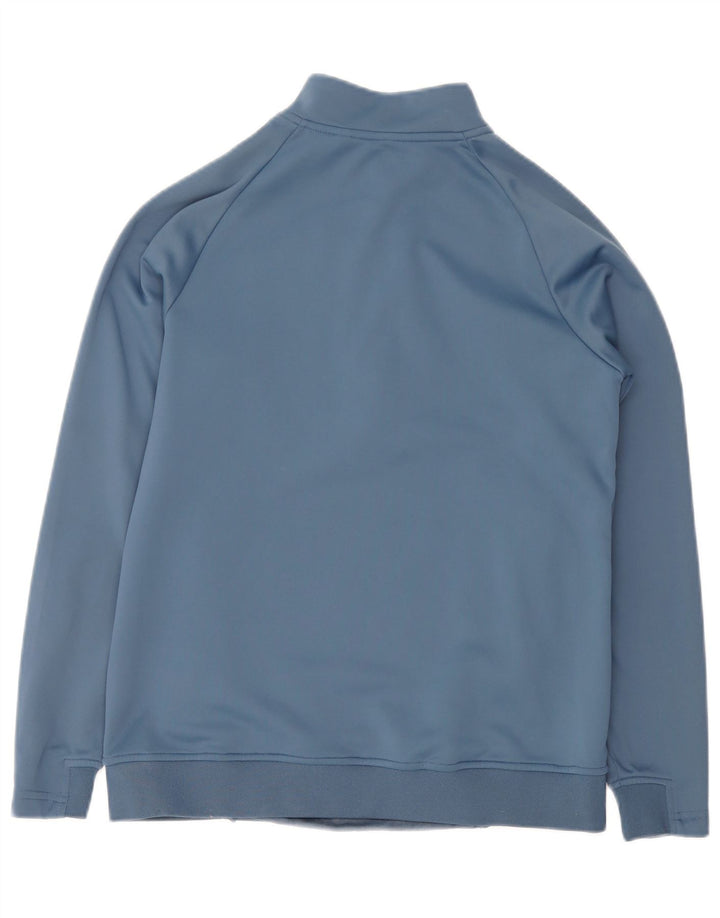Gym King Sweat-shirt à col zippé pour homme Petit Bleu Colorblock