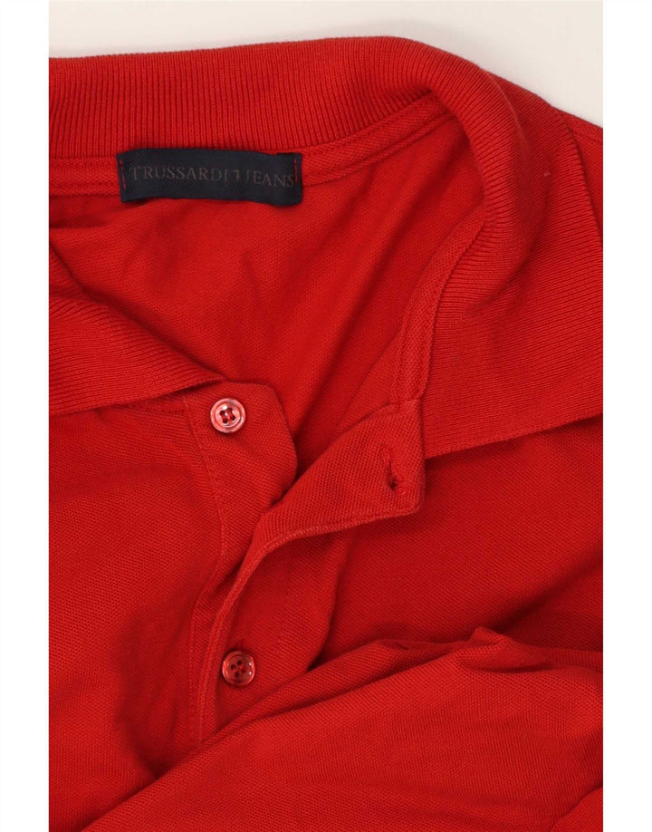 Trussardi Jeans Polo Homme XL Rouge