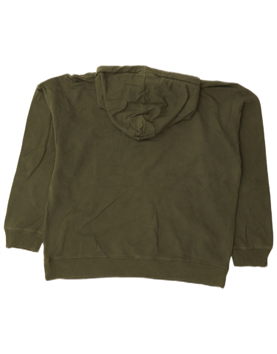 CALVIN KLEIN Pull à capuche graphique surdimensionné pour femme UK 16 Large Kaki