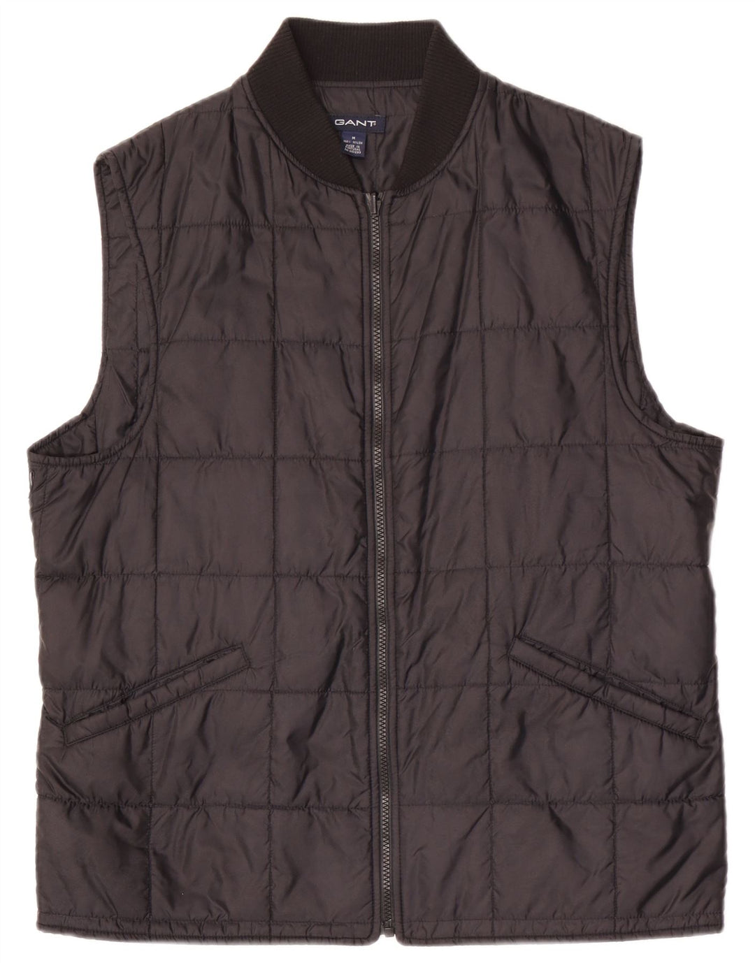 Gant Hommes Liner Rembourré Gilet UK 38 Moyen Noir Nylon