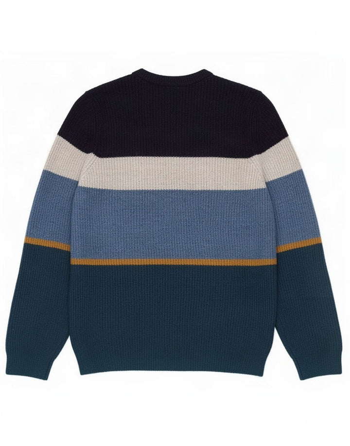 Marks & Spencer Pull ras du cou pour homme, grand, multicolore