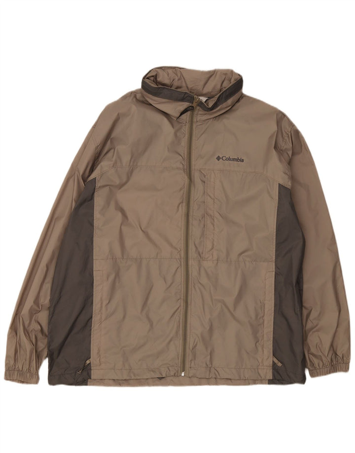 Columbia Veste de Pluie Homme UK 42 XL Gris Colorblock Nylon