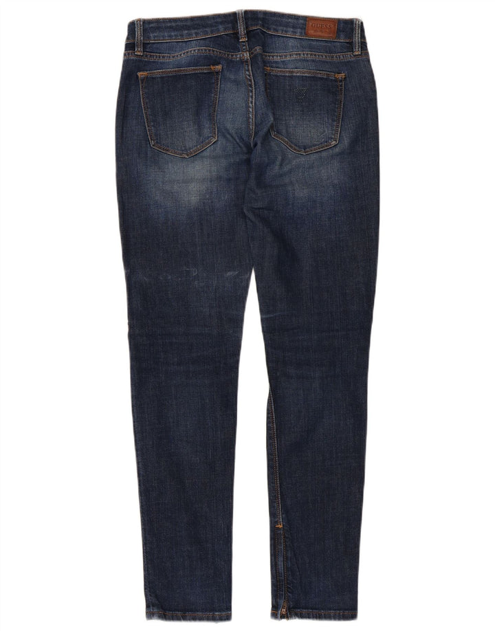 GUESS Femme Beverly Skinny Jeans W27 L29 Bleu Coton