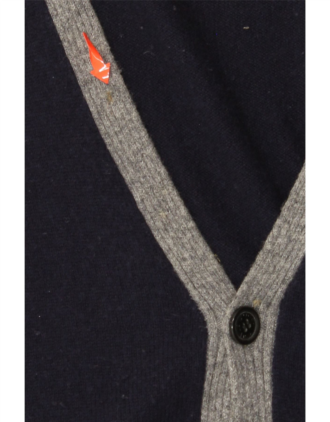 HENRY COTTONS Pull Cardigan Homme XL Bleu Marine Colourblock