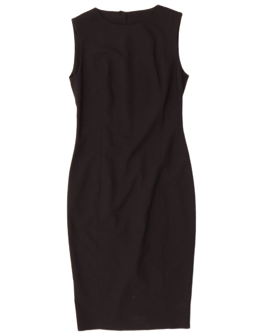 ZARA Womens Sleeveless Sheath Dress UK 10 Small Black Polyester