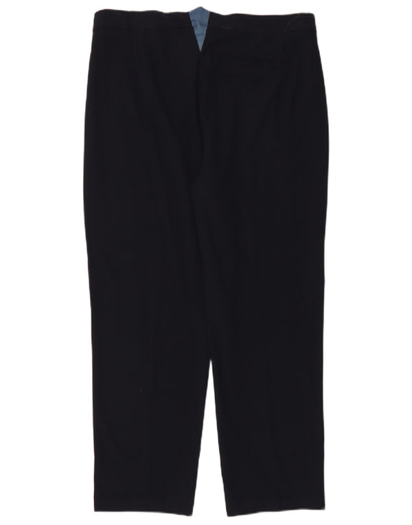 Marks & Spencer Pantalon chino fuselé pour femme UK 14 Large W36 L28 Bleu marine