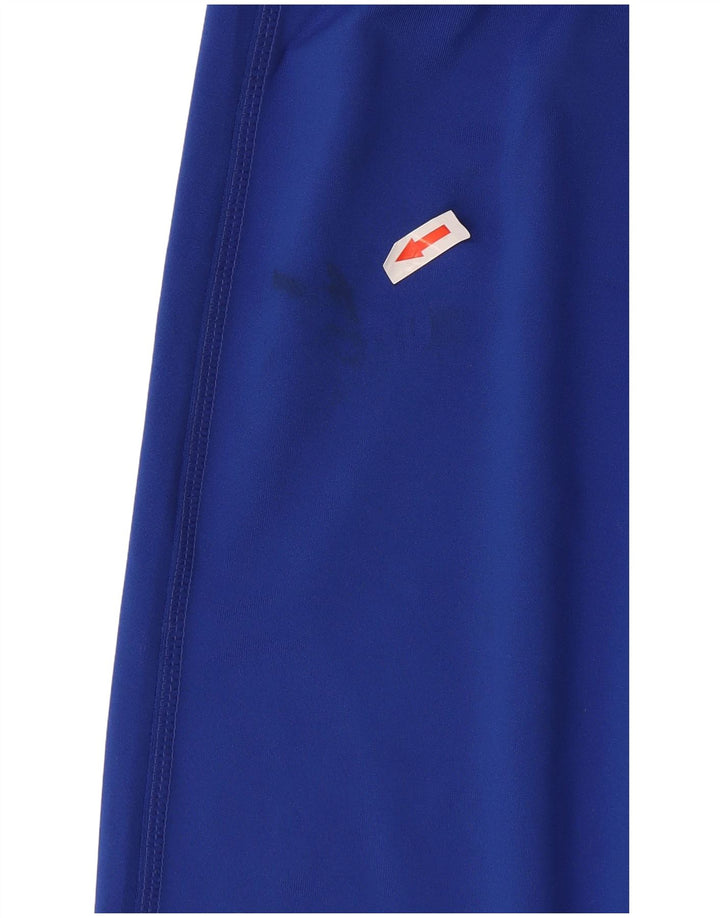 Adidas Femmes Climalite Capri Leggings UK 12/14 Bleu Moyen Polyester