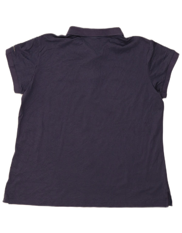 Columbia Omni-Wick Polo Femme UK 18 XL Bleu Marine
