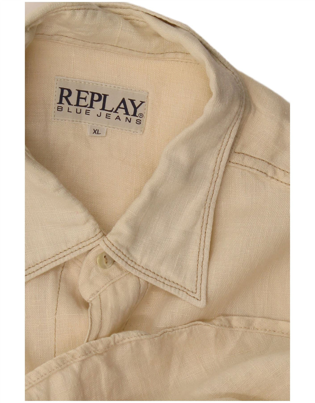 Replay Chemise à manches courtes homme XL Beige