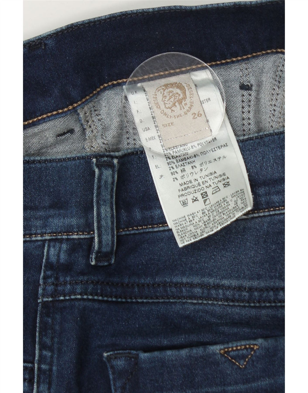 Jean Skinny Femme Diesel W26 L33 Bleu Coton