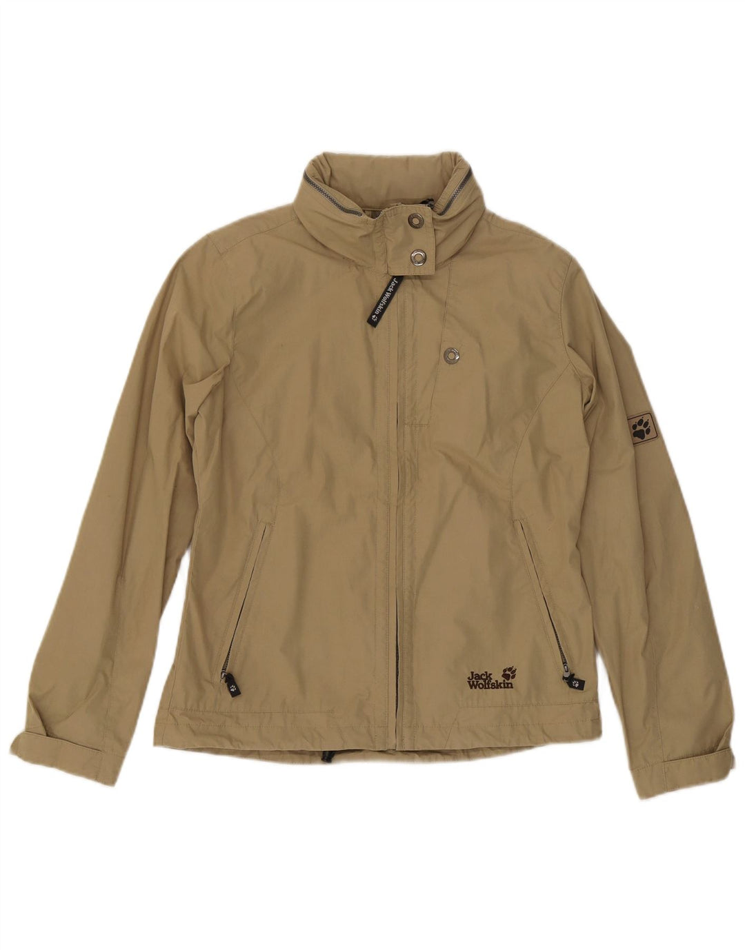 Jack Wolfskin Veste bomber à capuche pour femme UK 16 Large Kaki