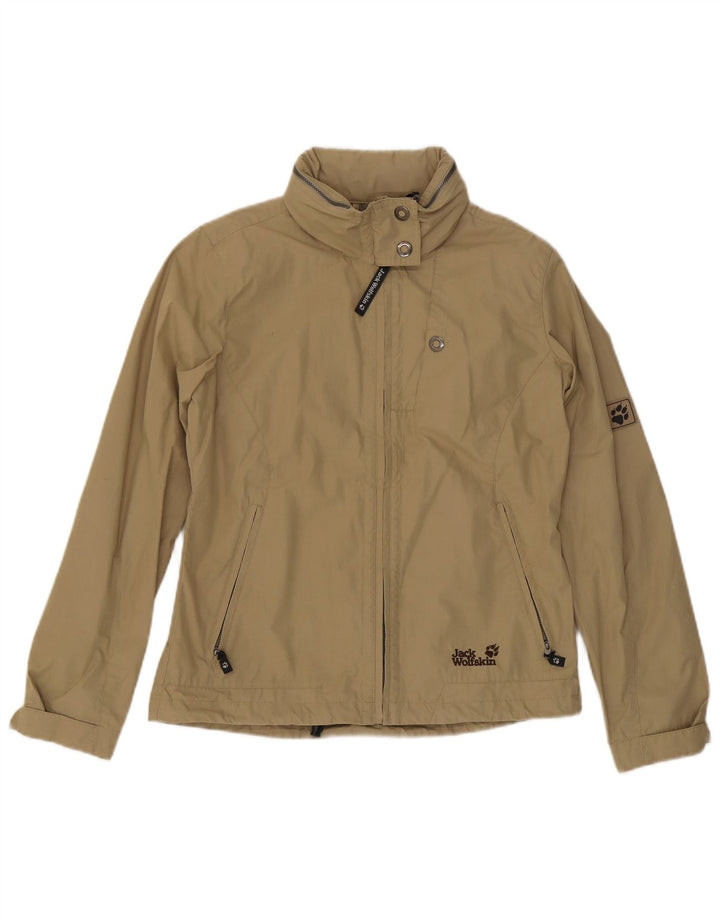 Jack Wolfskin Veste bomber à capuche pour femme UK 16 Large Kaki