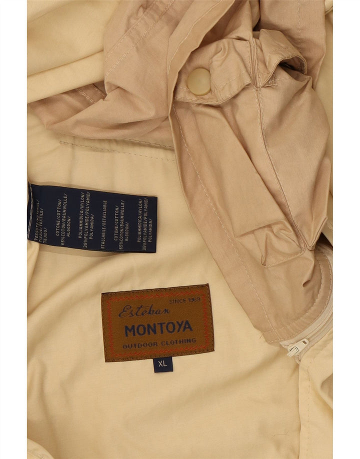 Veste Bomber Homme Vintage UK 42 XL Coton Beige