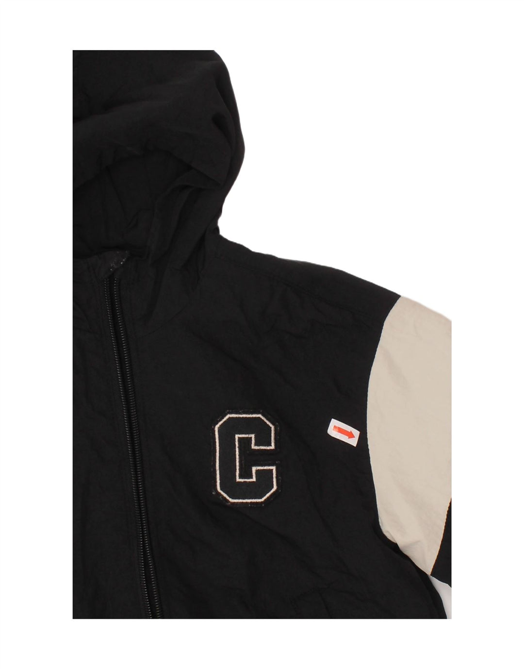 ZARA Veste bomber à capuche pour bébé garçon 18-24 mois en coton color block noir