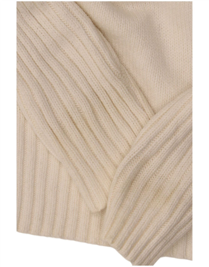 Marks & Spencer Pull cardigan extensible pour femme UK 16 Large Blanc