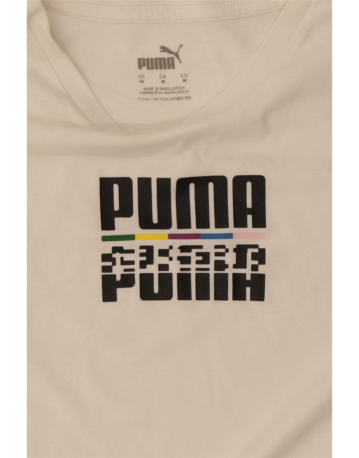 Puma Tee-Shirt Graphic Homme Blanc Moyen