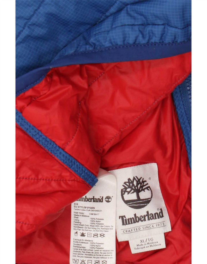 Timberland Veste matelassée pour homme UK 42 XL Bleu Polyester
