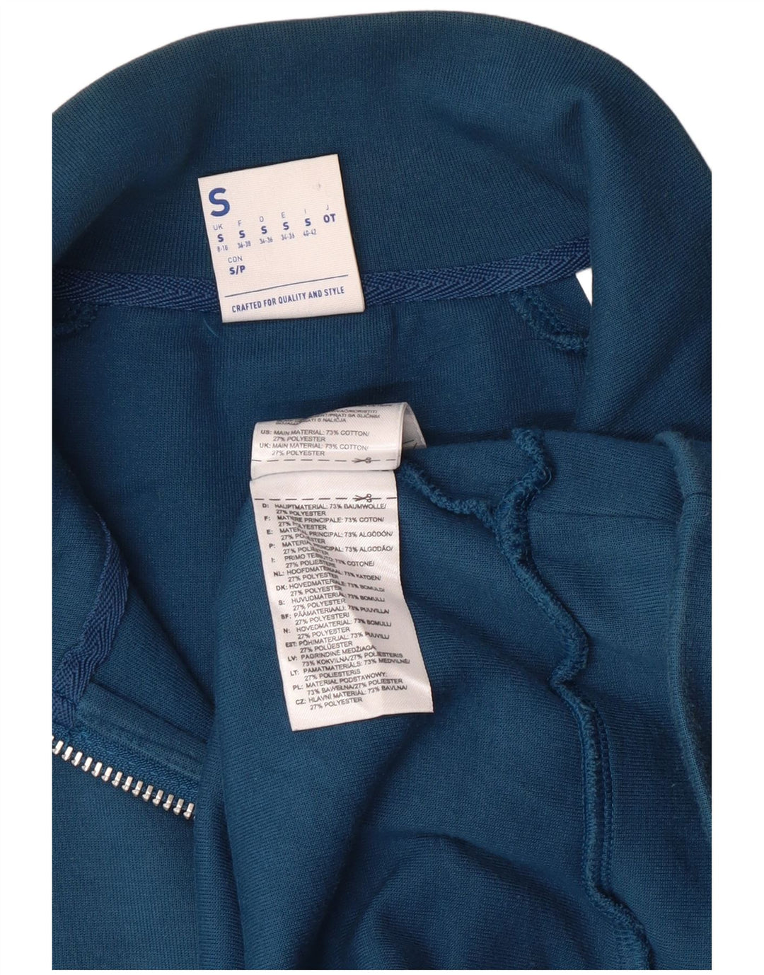 REEBOK Sweat-shirt graphique surdimensionné pour femme UK 8/10 Petit Bleu