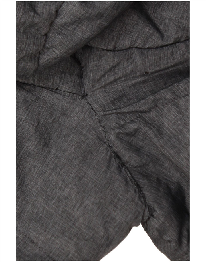 SUPERDRY Manteau rembourré à capuche pour femme UK 14 Nylon gris moyen