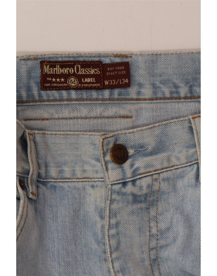 Marlboro Classics Jean droit homme W33 L34 bleu coton