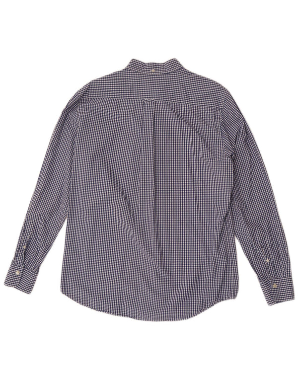 Gant Chemise coupe classique pour homme Taille 41/42 16 1/2 Large Bleu marine Vichy