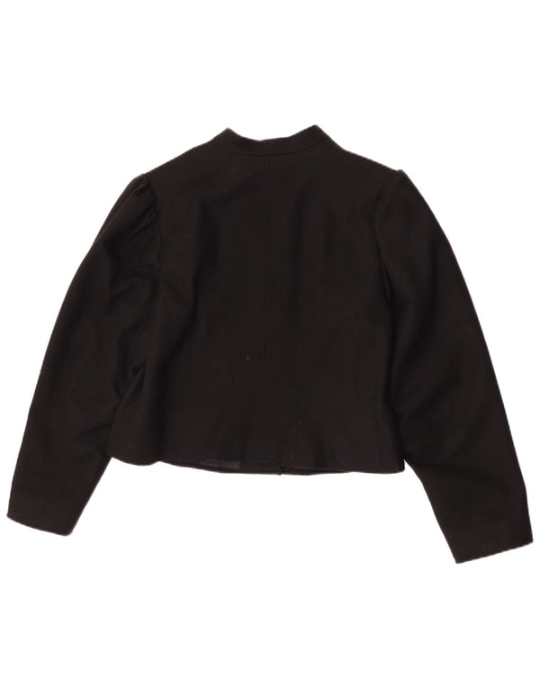 Veste Boléro Femme Vintage UK 14 Moyen Noir