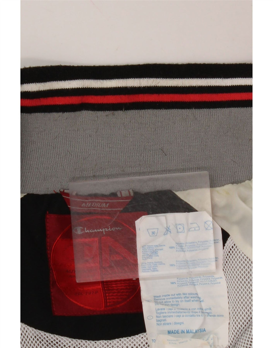 CHAMPION Veste de Survêtement Homme Gris Moyen Polyester