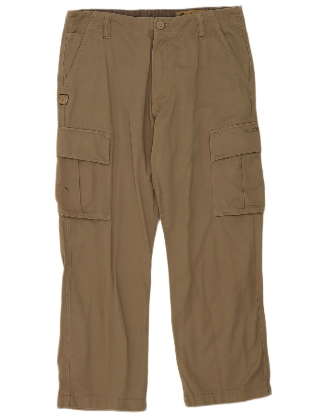 Volcom Pantalon Cargo Droit W32 L27 Homme Kaki Coton