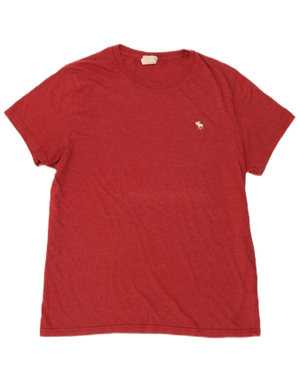 Abercrombie & Fitch Hommes Muscle T-Shirt Top XL Rouge Coton