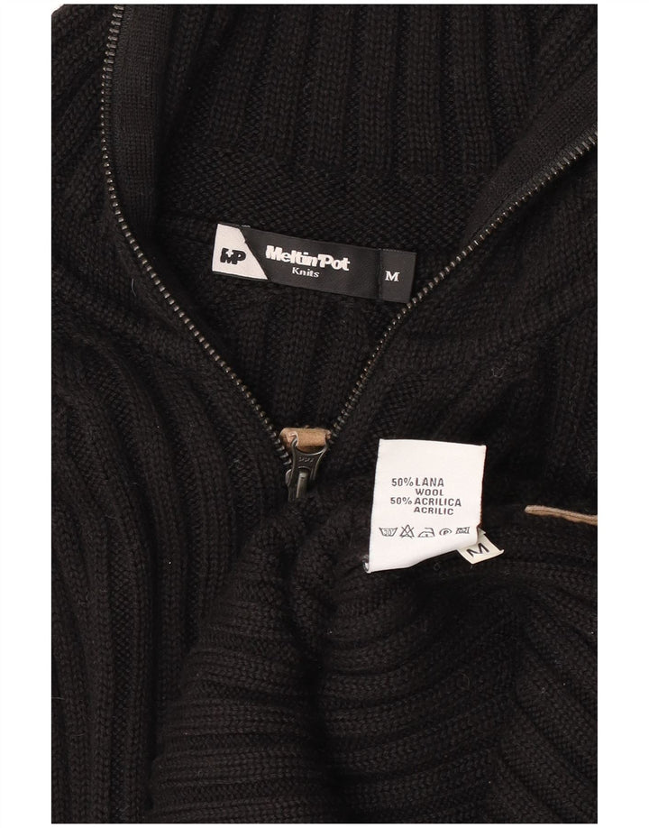 Meltin' Pot Pull Cardigan Homme Laine Noir Moyen