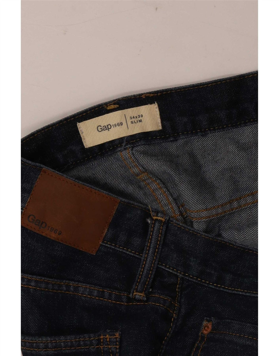 Gap Jean Slim Homme W34 L30 Bleu Coton