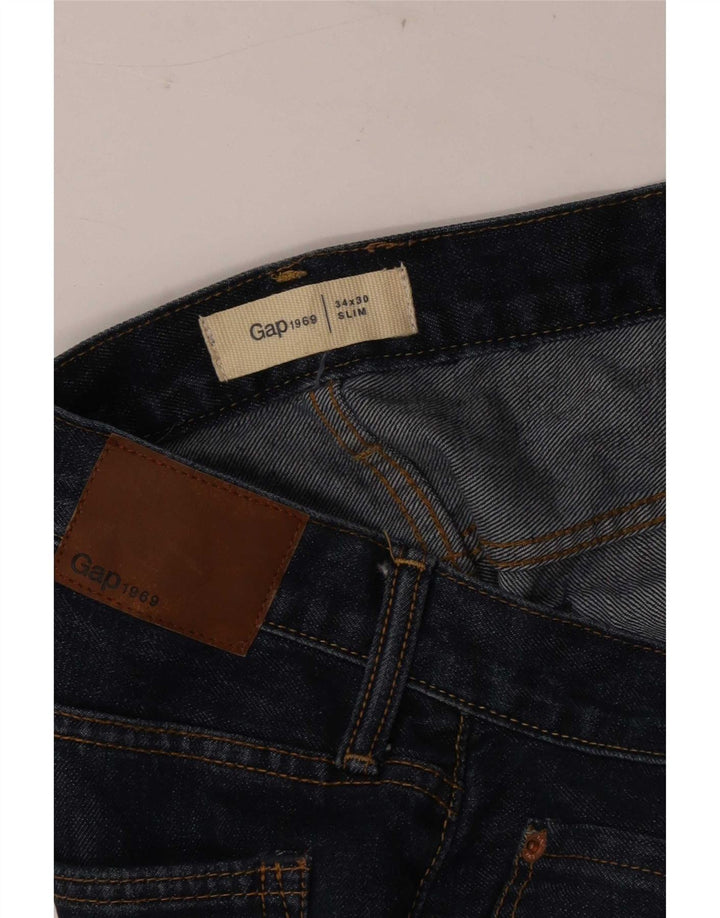 Gap Jean Slim Homme W34 L30 Bleu Coton